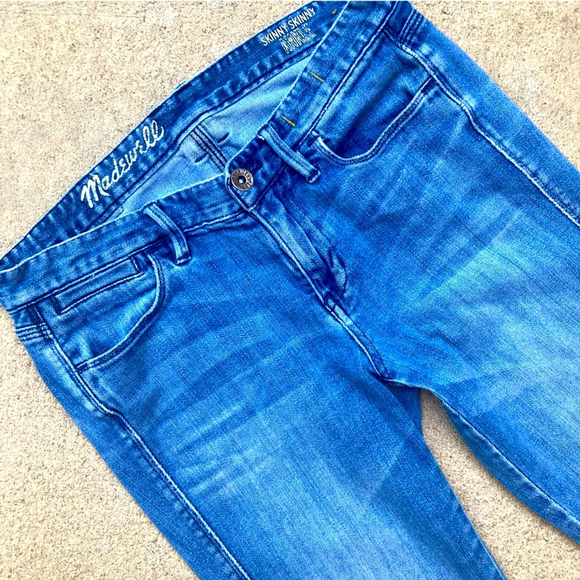Madewell 9" Mid-Rise Skinny Skinny Ankle Jeans Size 26 - Picture 4 of 5